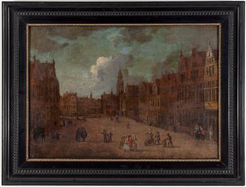 HOLLÄNDSK SKOLA 1700-TAL , Olja på uppfodrad duk, ej signerad.