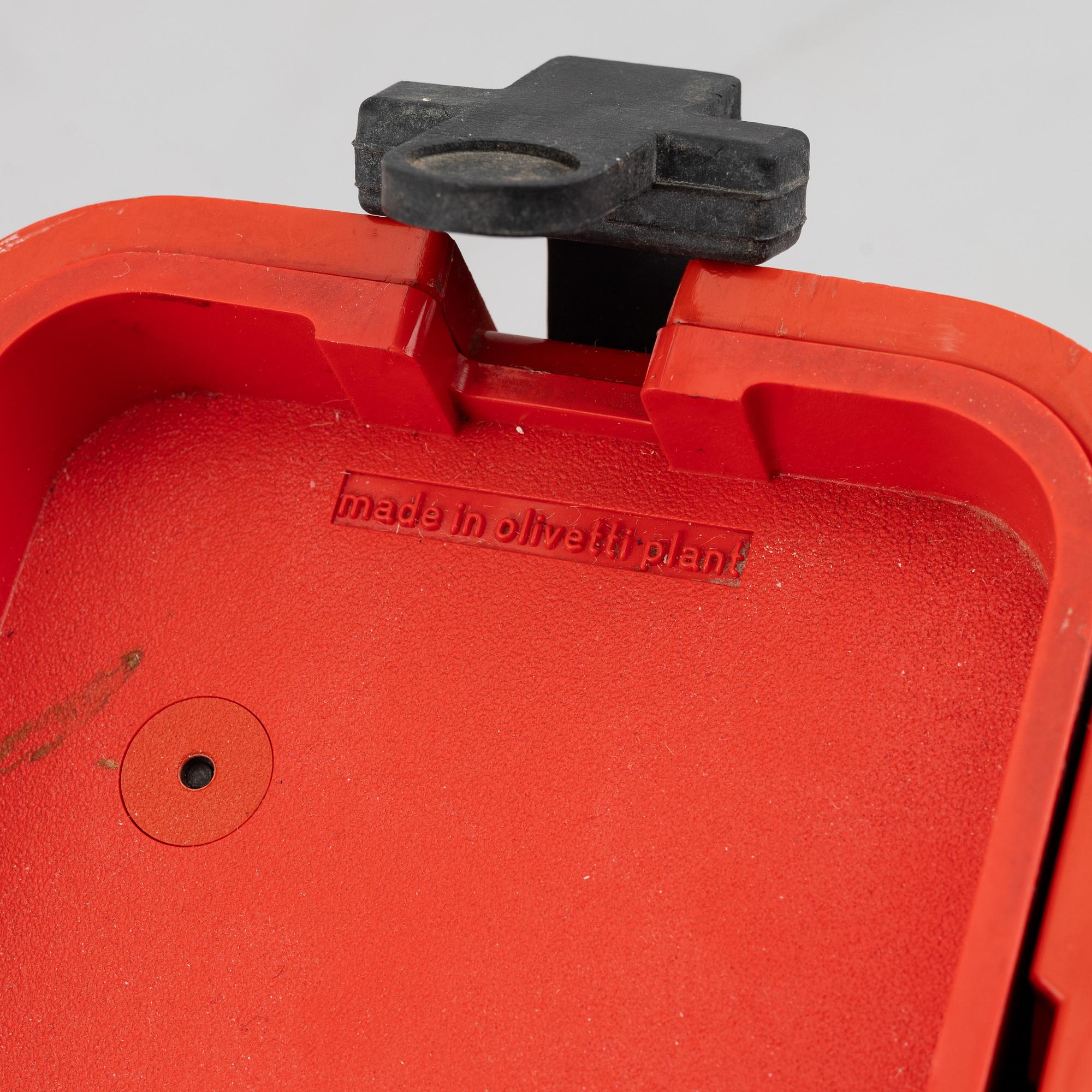 Ettore Sottsass, typewriter, "Valentine", Olivetti, Italy.