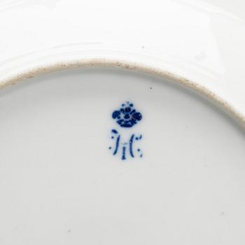 PLATE, porcelain, Russia early 19th century, Imperial porcelain factory, time of Nicholas I.