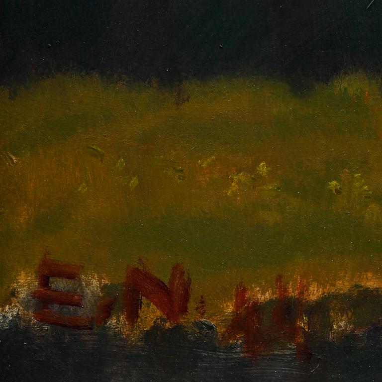 ERNST NORLIND, olja på pannå, monogramsign o dat 44.