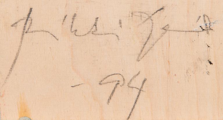 Heikki Marila, oil on board, a tergo signed and dated 1994.