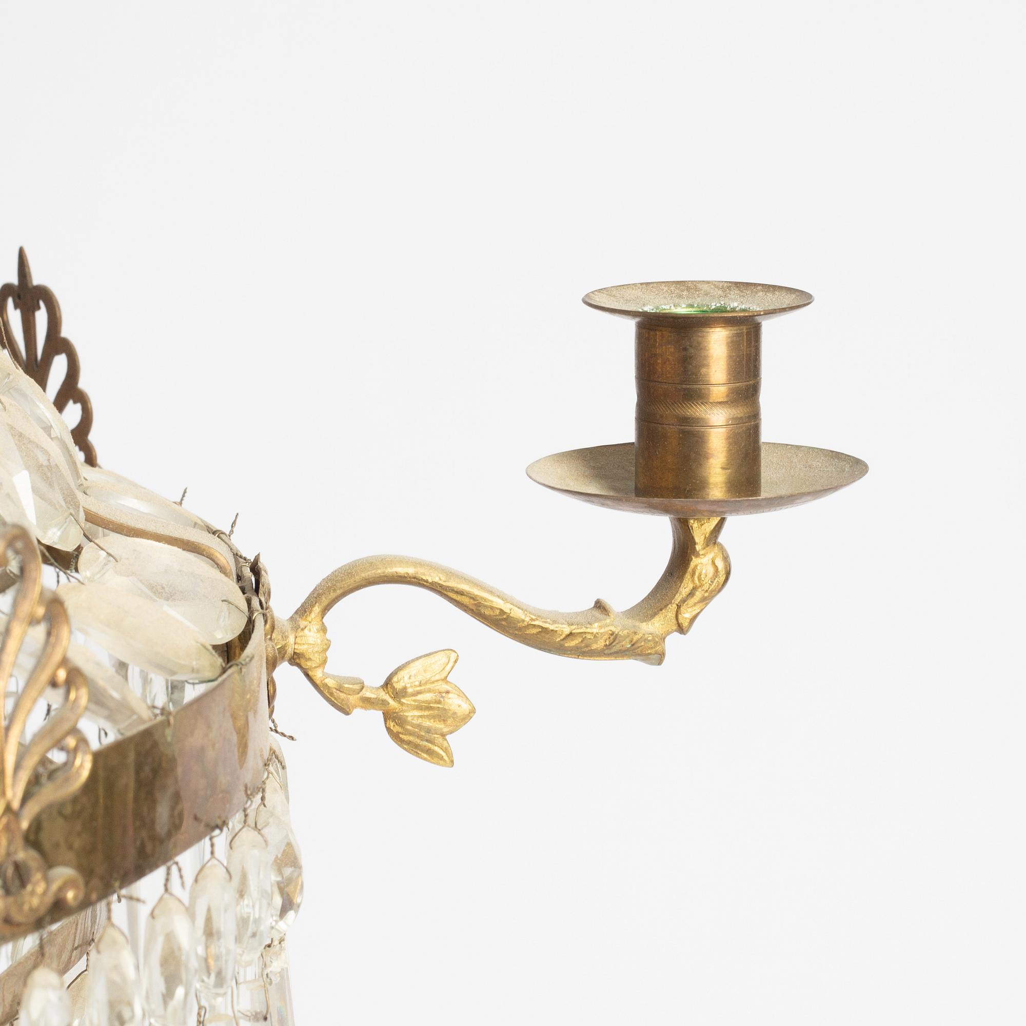 Chandelier, Gustavian style, 19th century.