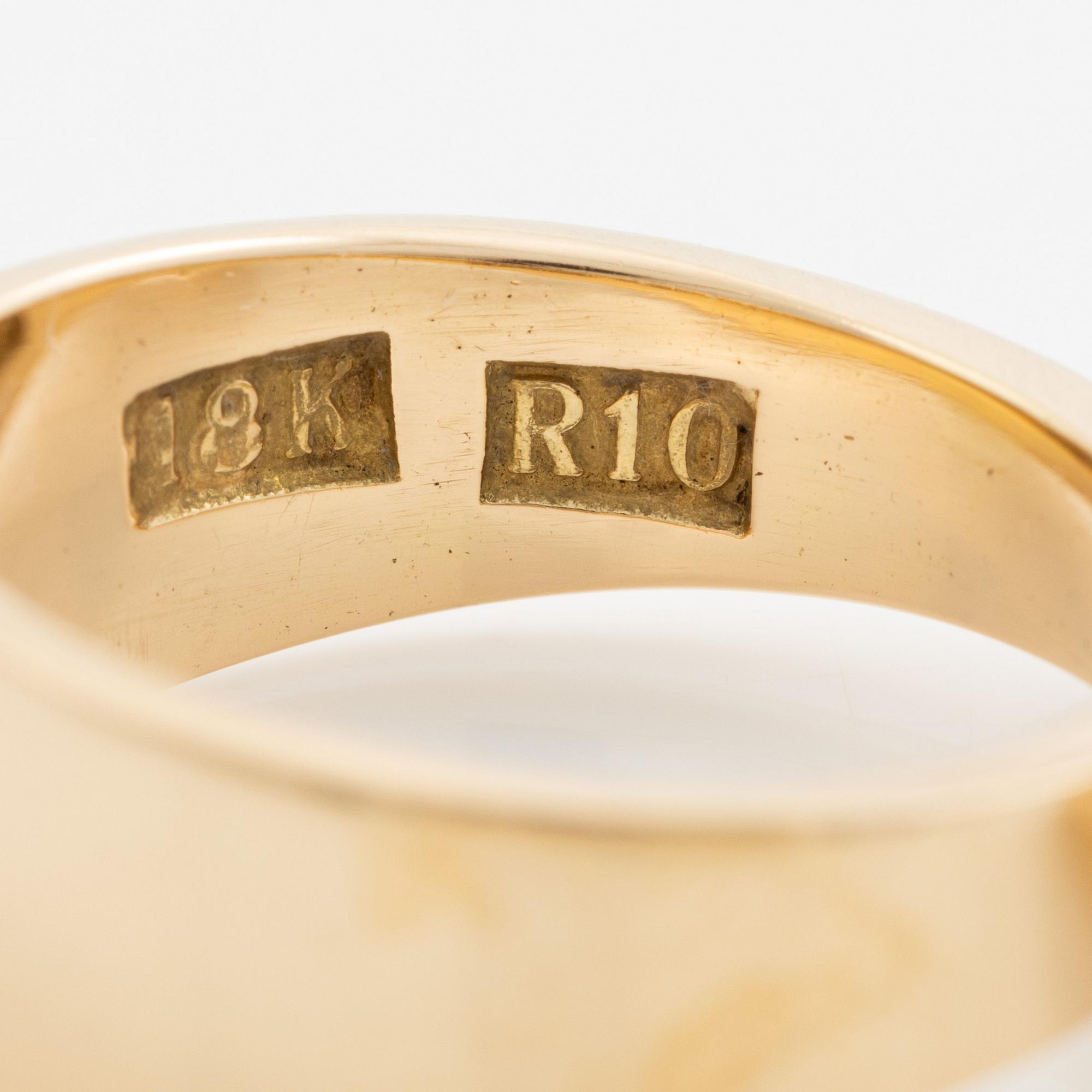 Sven-Erik Högberg, a ring, 18K gold, Gothenburg 1991.
