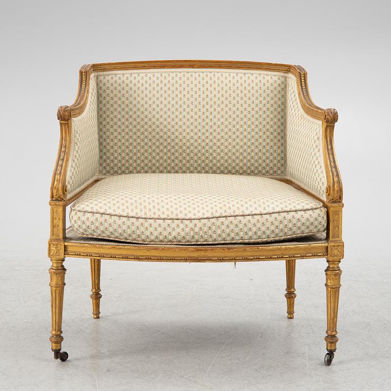 Fåtölj, Louis XVI-stil, 1800-talets slut.