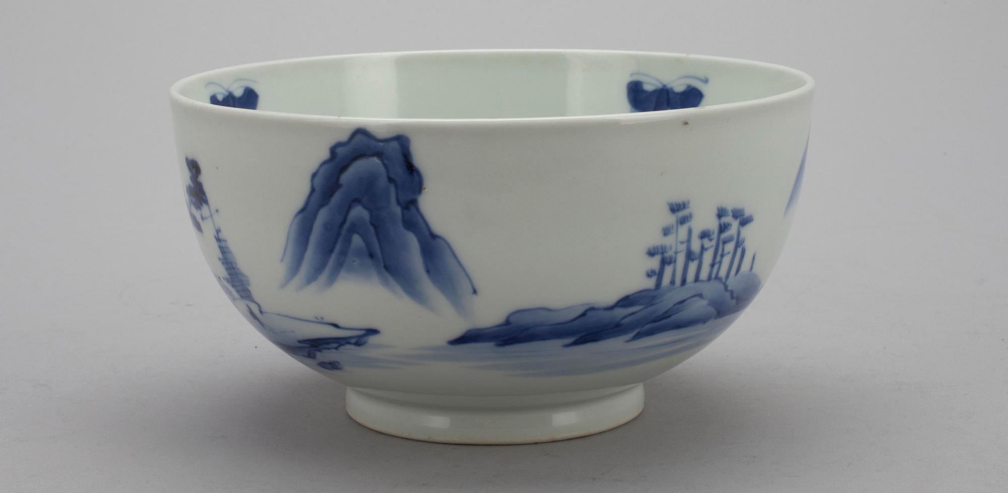 SKÅL, porslin, Kina 1800-tal.