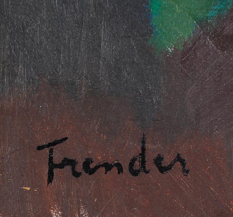 HELGE FRENDER, olja på duk, sign.