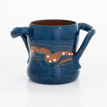 Alfred William Finch, a vase, signed A.W.F. IRIS Finland. Around year 1900.