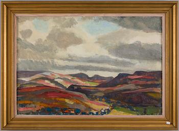 CARL GUNNE, olja på duk, sign.