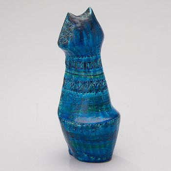 A ceramic Cat from the Rimini blu-series by Bitossi, Italy 1960s.