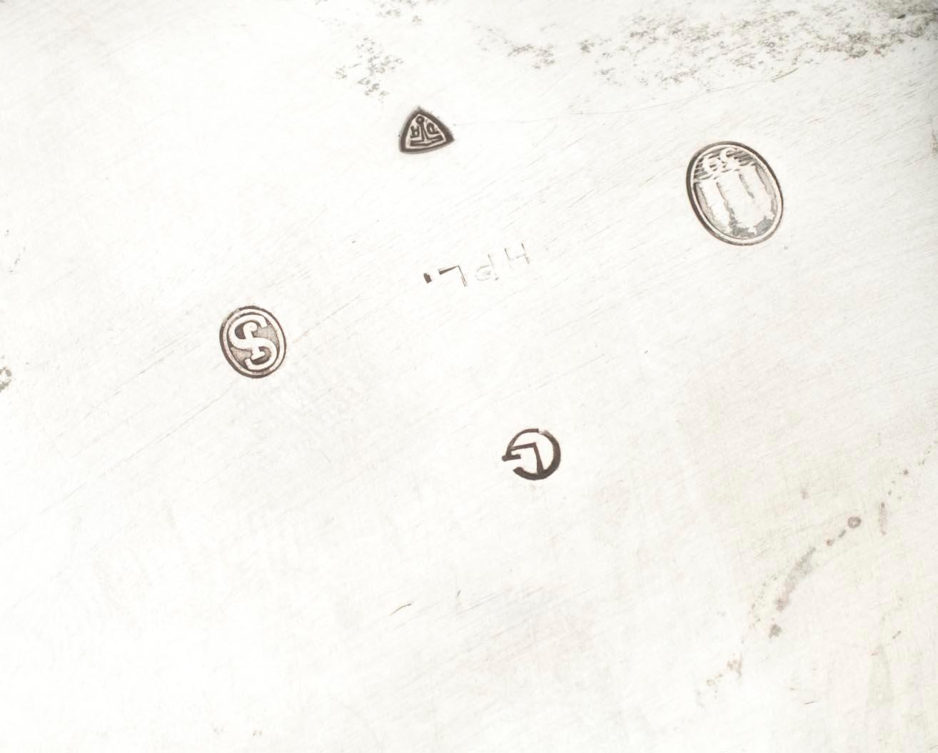 DRYCKESKANNA, silver, Grann & Laglye Köpenhamn, Danmark 1932-60. Tot. vikt ca 994 g.