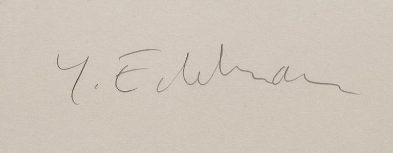 Yrjö Edelmann,  litografi, signerad, numrerad.