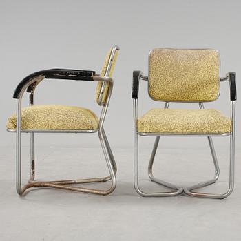 FÅTÖLJER, ett par, 1930/40-tal.