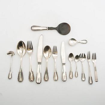 Georg Jensen, Cutlery approx. 61 dlr "Lily of the Valley" silver Copenhagen 1920s.