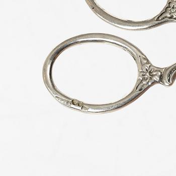 Samling silver, mestadels GEWE, 7 delar, vikt ca 550 gram.