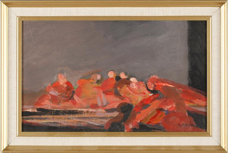 IVAR MORSING, olja på pannå, signerad.