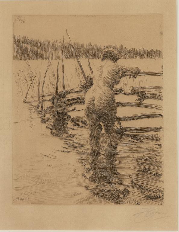 Anders Zorn, "Gärdesgård".