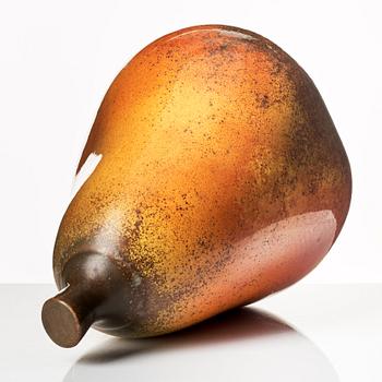 Hans Hedberg, a faience sculpture of a large pear, Biot, France.