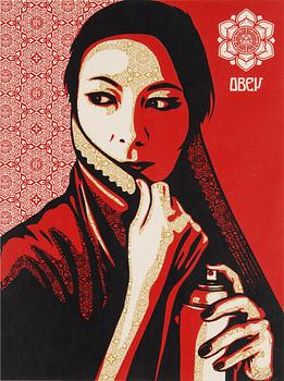 SHEPARD "OBEY" FAIREY, serigraph, "Commanda", signed and numbered 178/350.