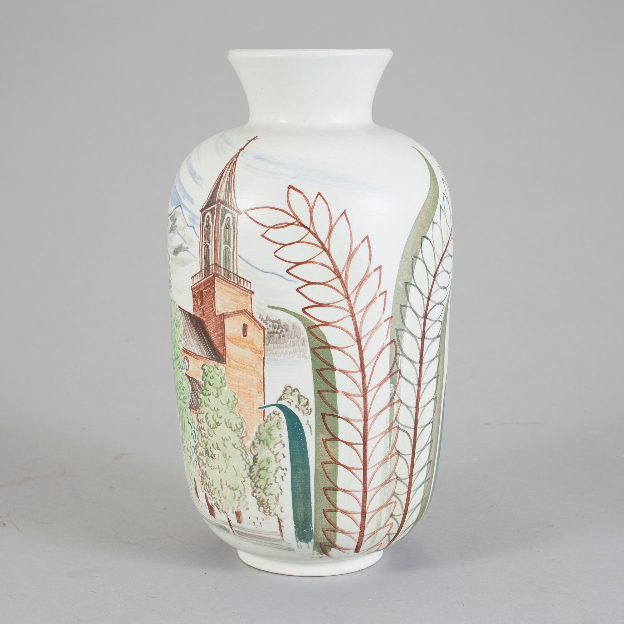 VAS, stengods, Lars Thorén, Rörstrand, signerad.