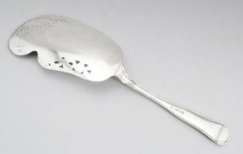 TÅRTSPADE, silver, Prahl Danmark, 1957. Vikt ca 159 gram.