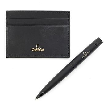 Omega, card holder & pen, “No Reserve”.