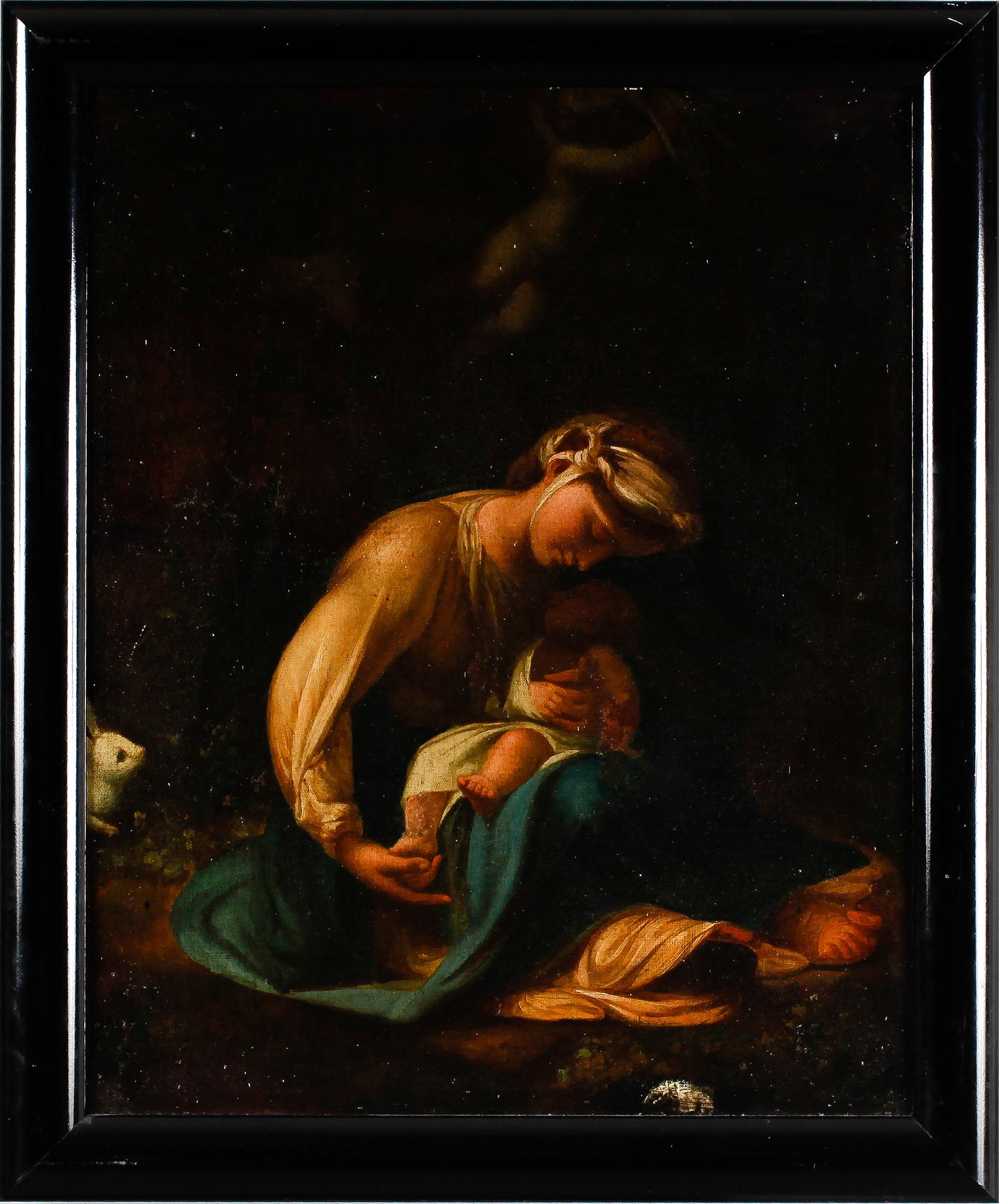 OKÄND KONSTNÄR, olja på duk, 1700-/1800-tal.