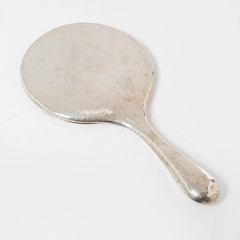 Hand mirror, silver, Denmark 1904-1932.