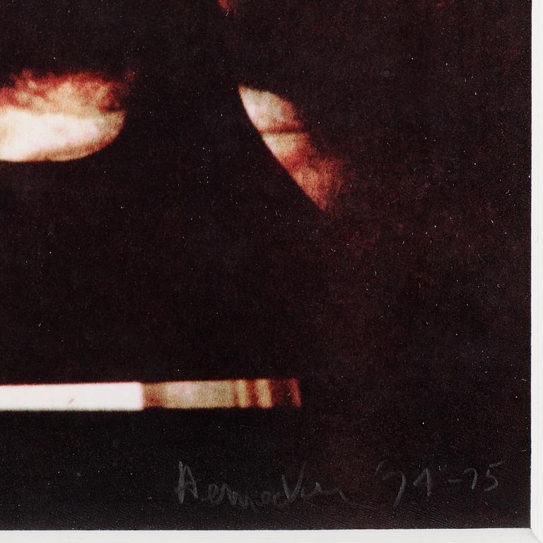 Robert Heinecken, photograph signed and dated 74-75.