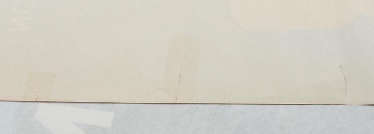 FILMAFFISCH, litografiskt tryck, "Spöket på Bragehus", 1936.