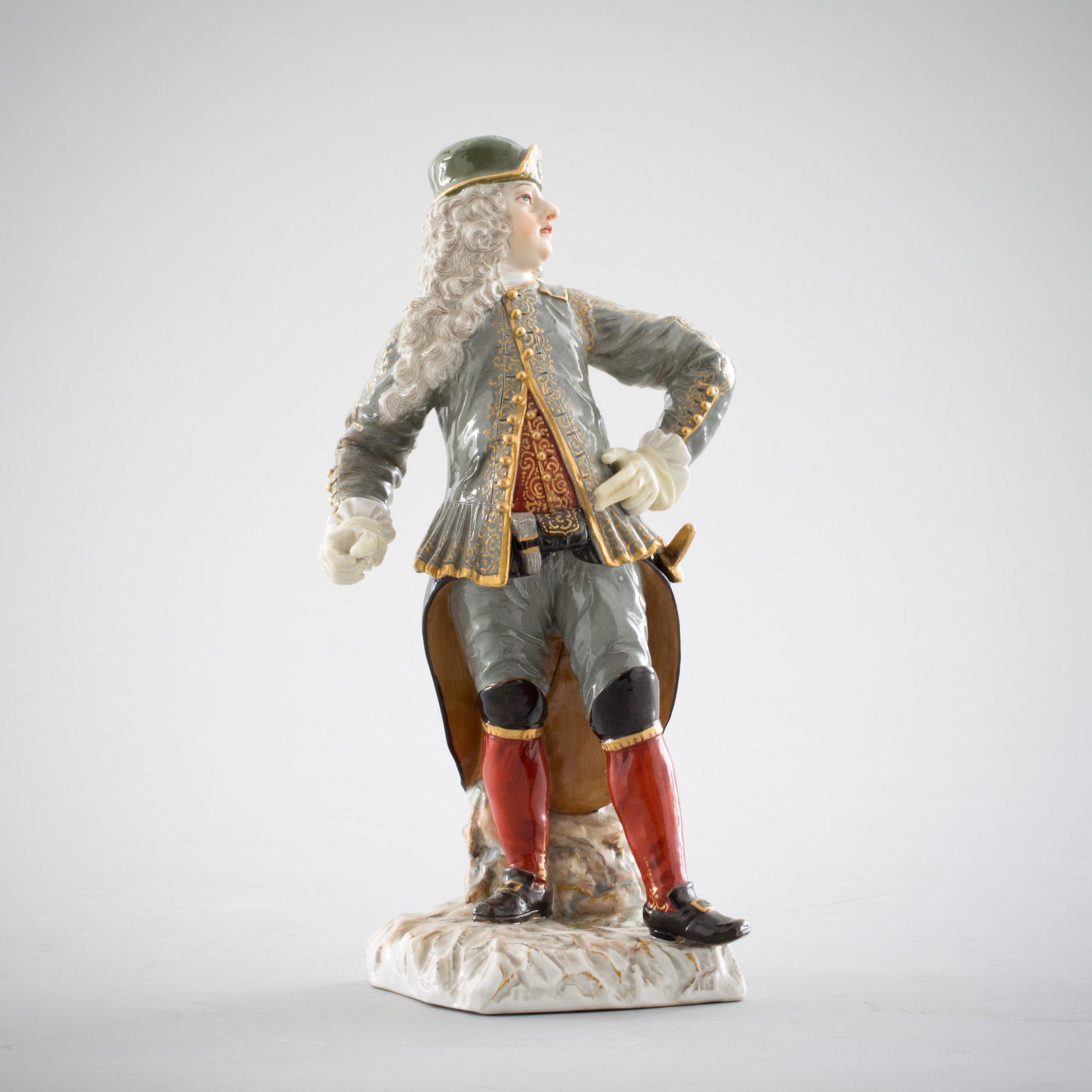 FIGURIN, porslin, Meissen.