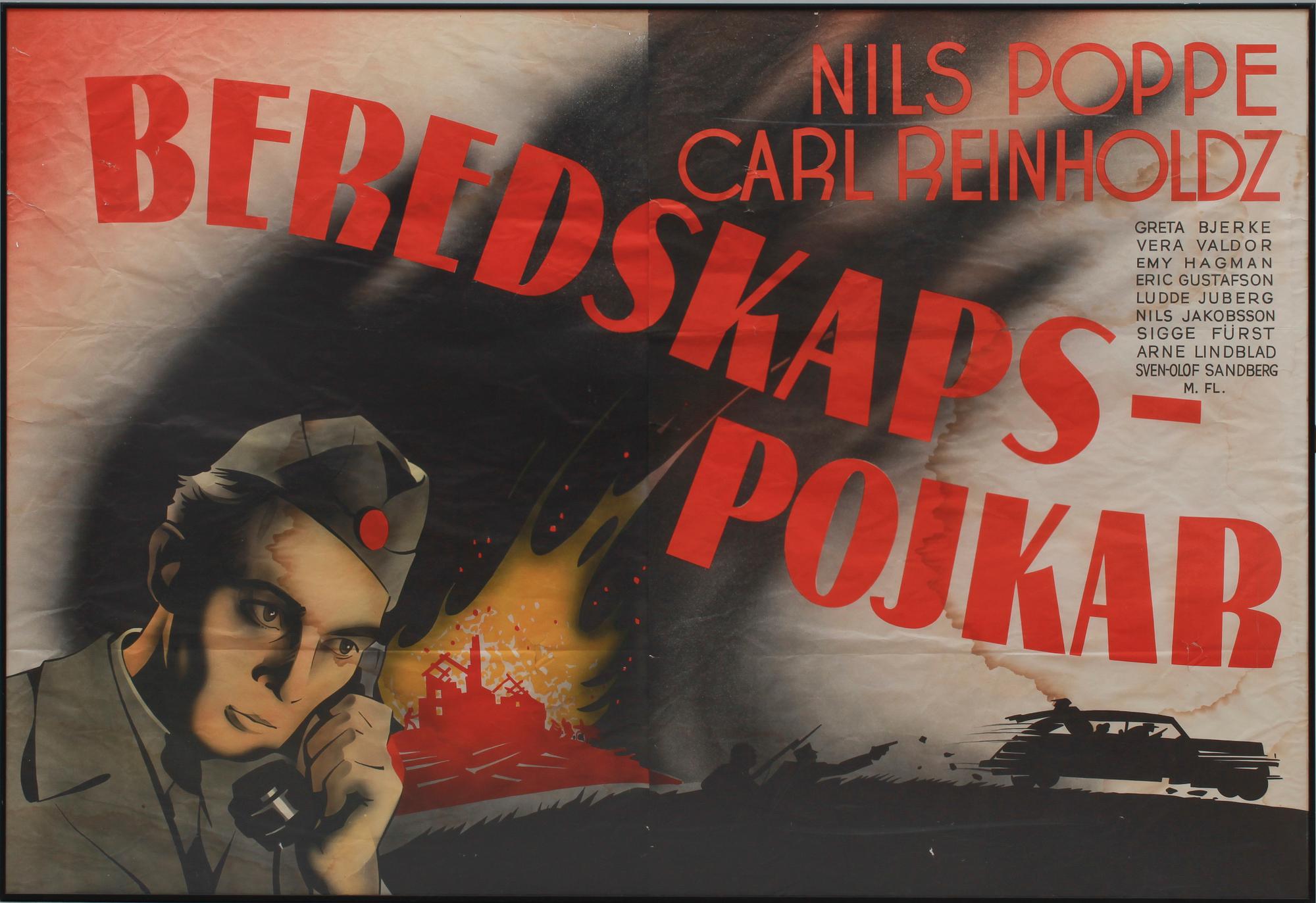 FILMAFFISCH, Nils Poppe, 1940-tal.