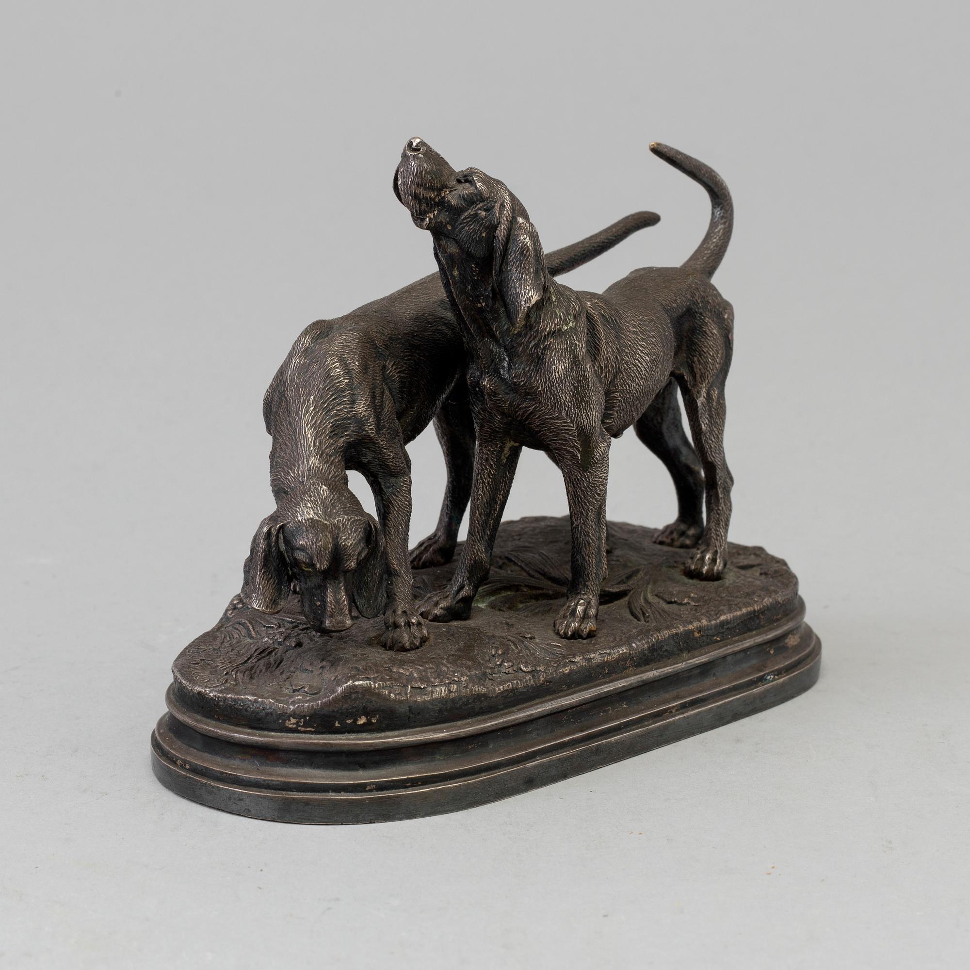 ALFRED DUBUCAND, after, metal sculpture, 19th/20th century.