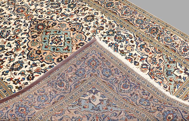 A CARPET, Kashan, around 303 x 202 cm.