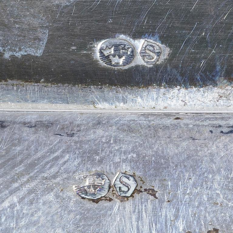 Cigarrskrin, silver, 1915.
