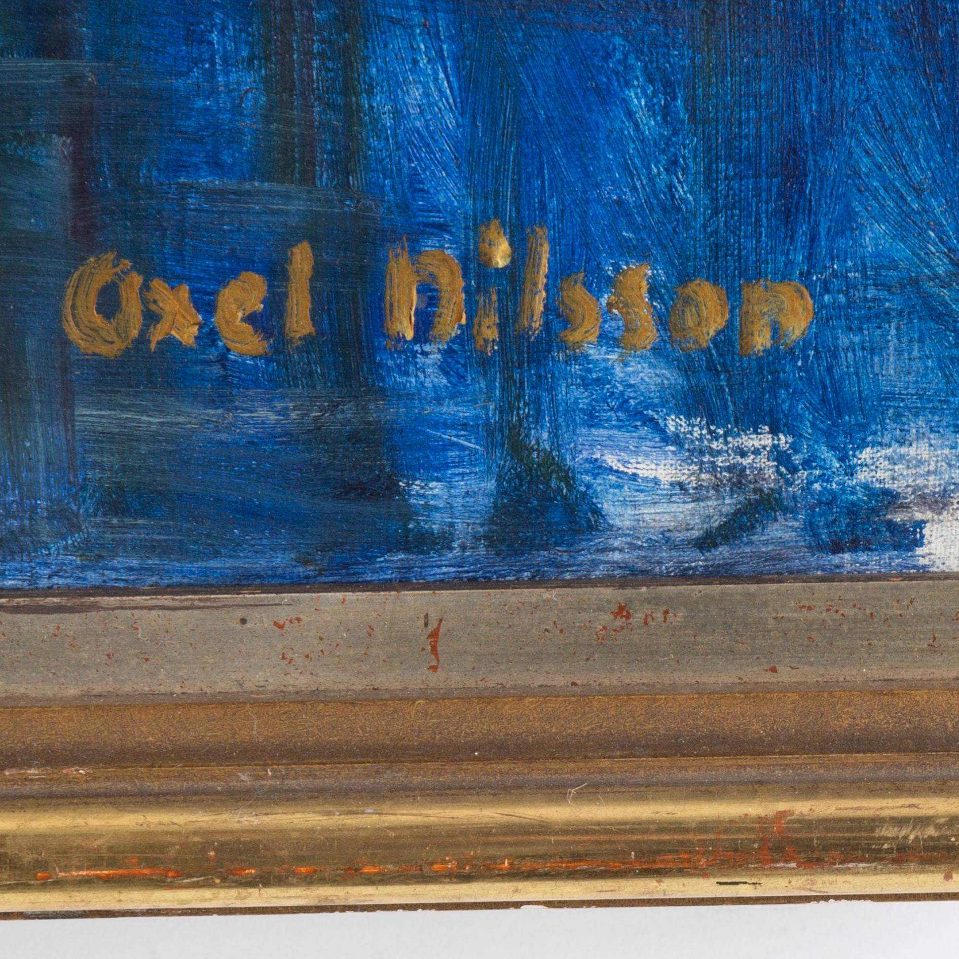 AXEL NILSSON, olja på duk, signerad.