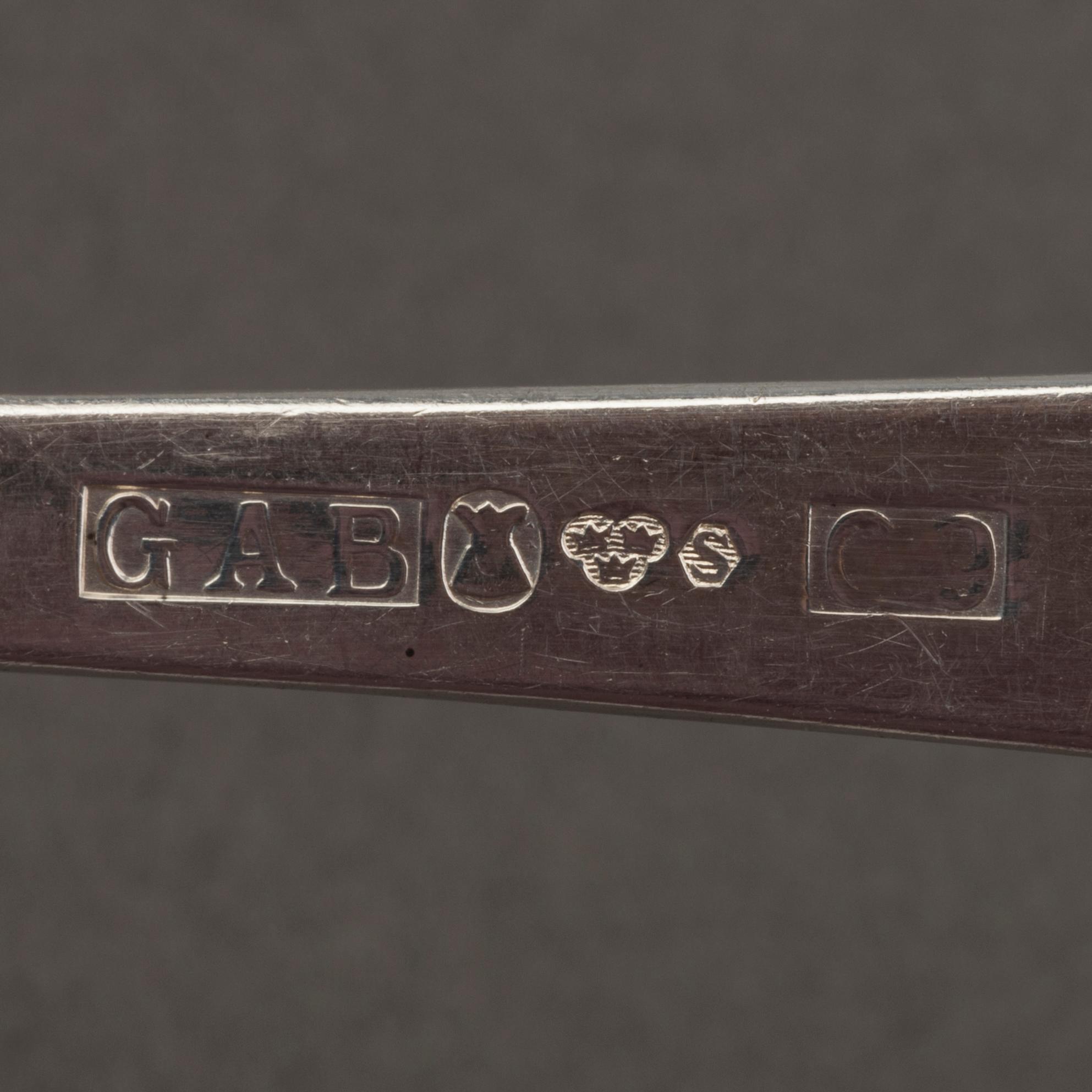 BESTICKSERVIS, silver, "Rosenholm", ca 93 delar, GAB, 1960-tal,