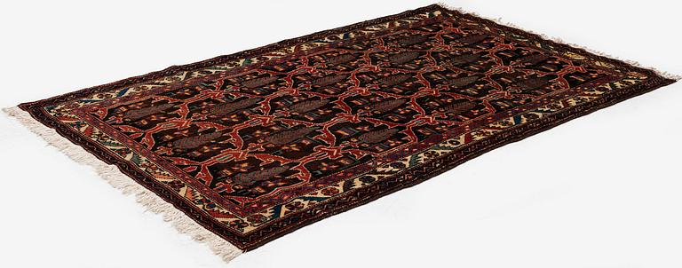 An antique Chadegan rug, Isfahan area, c. 193 x 123 cm.