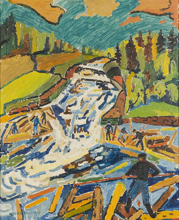 Uno Vallman, Timber Rafting.