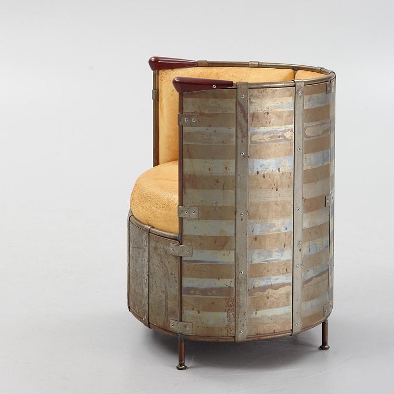 Mats Theselius, an 'Älgskinnsfåtöljen' lounge chair, Källemo, ed. 311/360, Sweden post 1991.