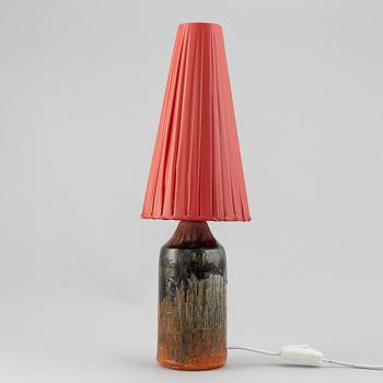 A mid 20th century ceramic table lamp by Tilgmans Keramik, Sweden.