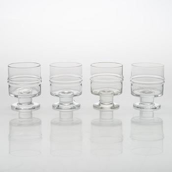 Timo Sarpaneva, set of 51 'Pisaranrengas' (Expanding rings) 2054 glasses for Iittala.