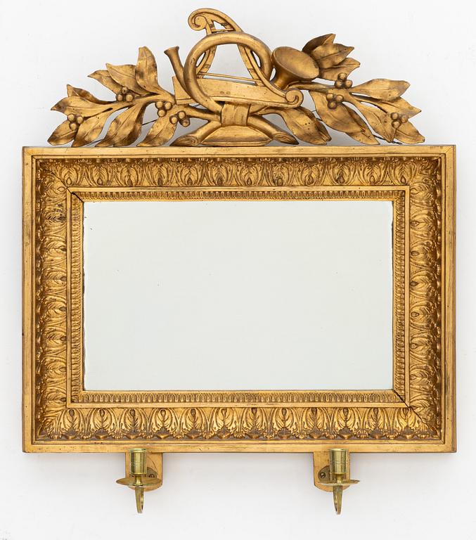 Johan Martin Berg, spegellampett, senempire, Göteborg, verksam, 1803- ca 1837.
