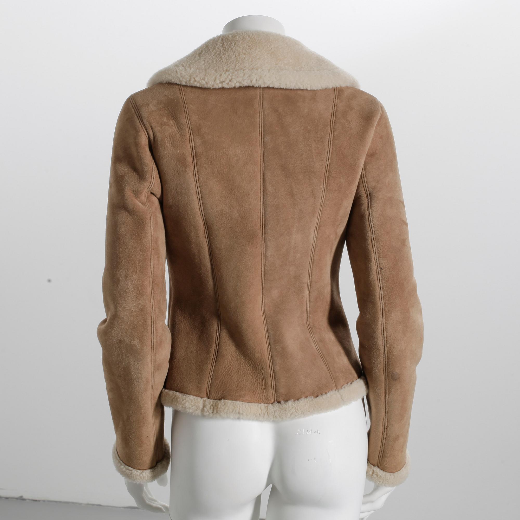 FÅRSKINNJACKA, Ralph Lauren, storlek 4.