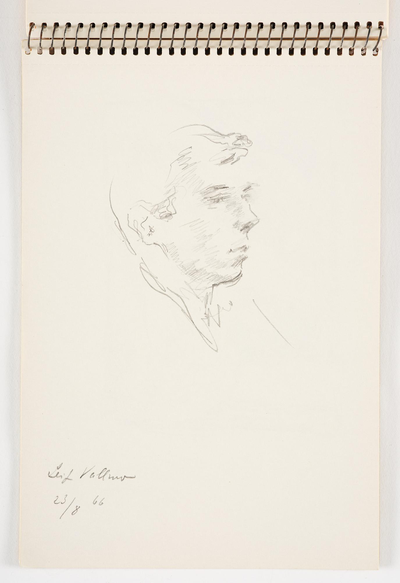 Lotte Laserstein, 3 skissböcker med blyertsteckningar.