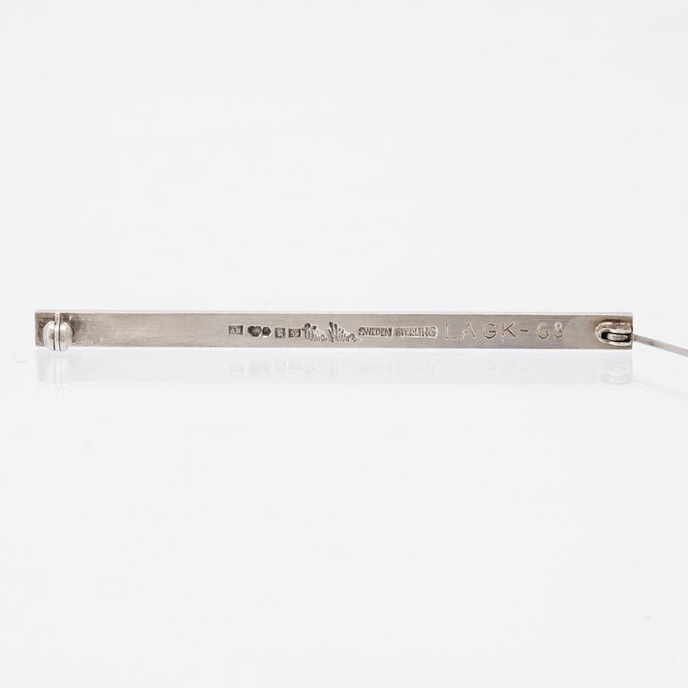 Wiwen Nilsson, brosch silver Lund 1968.