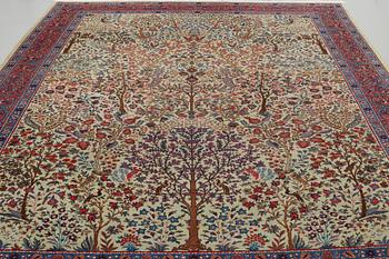 A CARPET, a semi-antique Tabriz probably, ca 393 x 284 cm.
