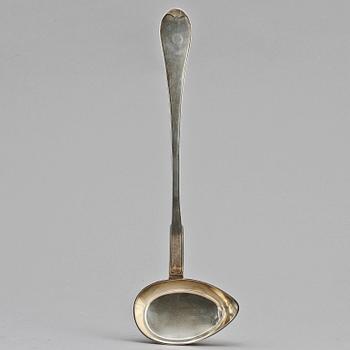 SOPPSLEV, silver, Johan Abraham Hallardt, Stockholm, 1808. Vikt 270 g.