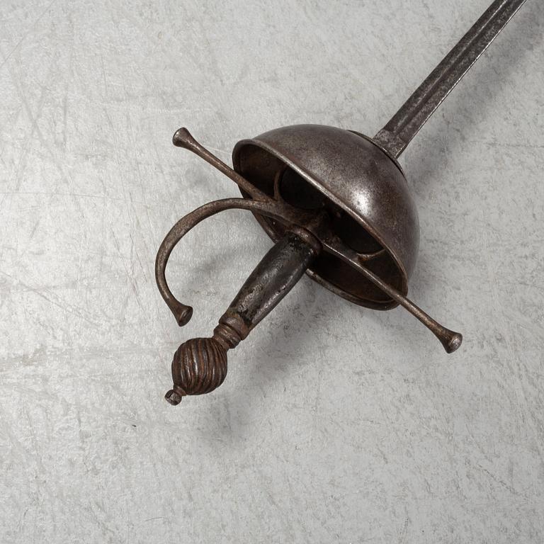 A Spanish cup-hilted rapier, probably 19th Century.