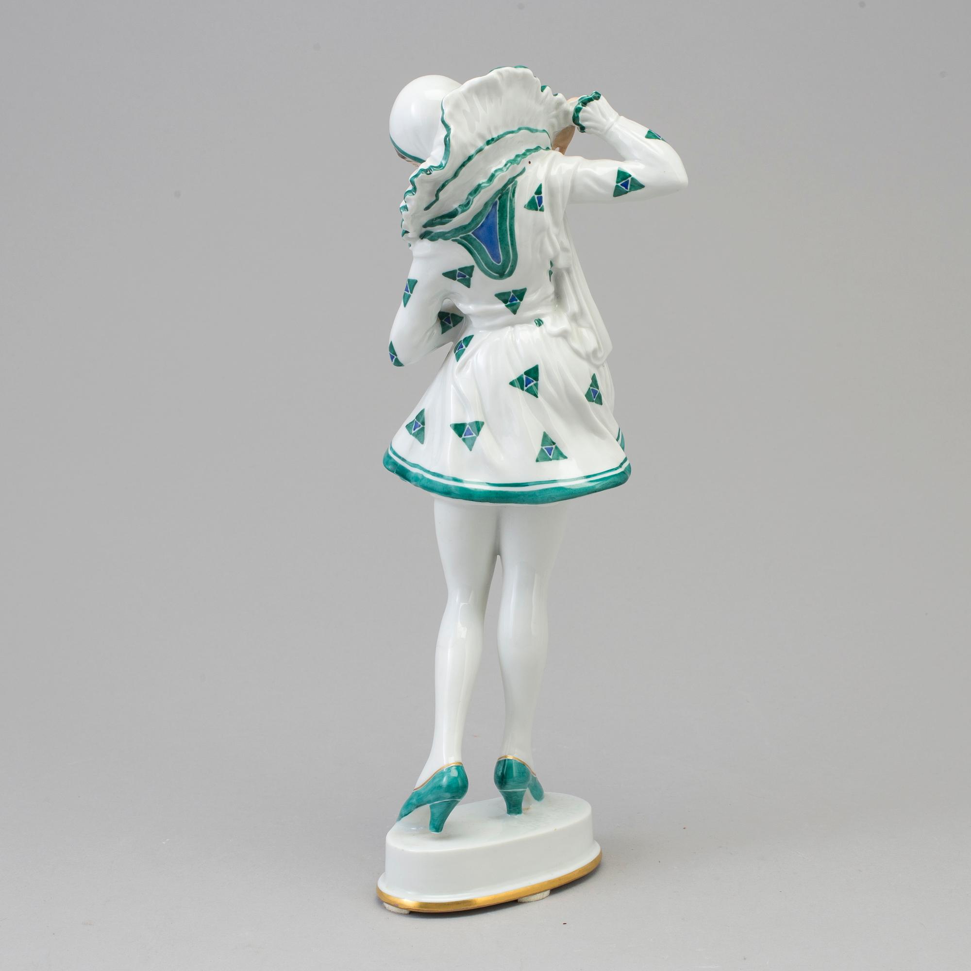 A Rosenthal porcelainfigure of 'Pierrette / Anita Berger', Germany, 1940's.