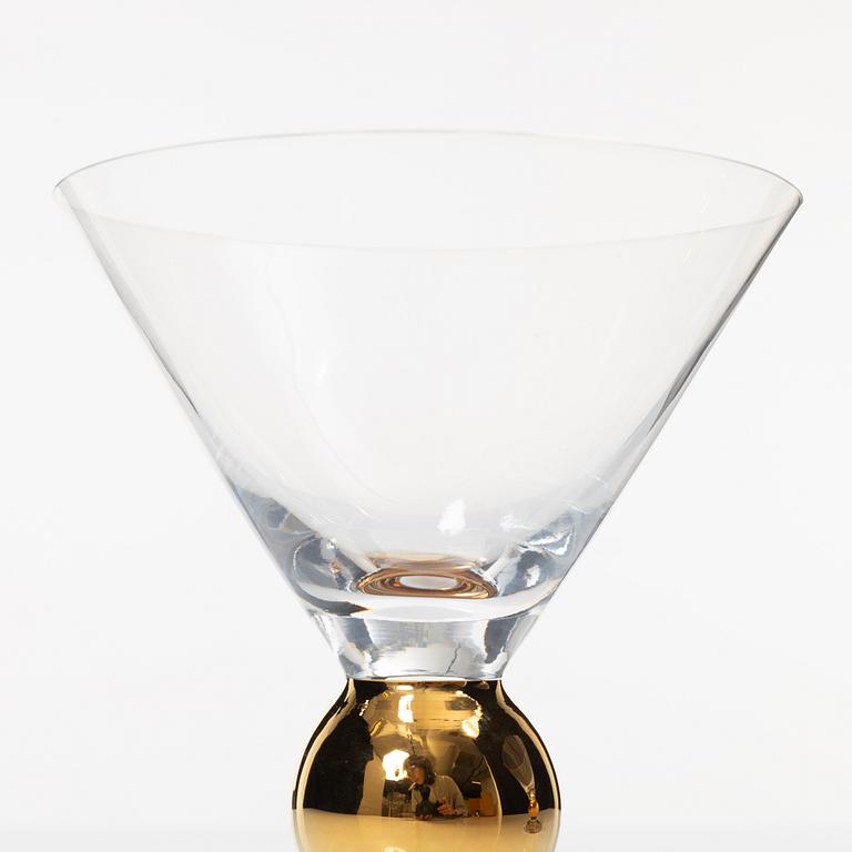 Gunnar Cyrén, Nobel, 5 martini glasses, Orrefors,